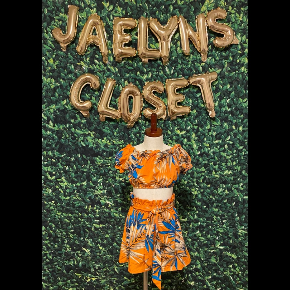 Floral 2 piece matching set